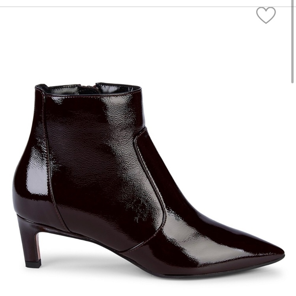 Aquatalia Marilisa patent kitten heel booties
